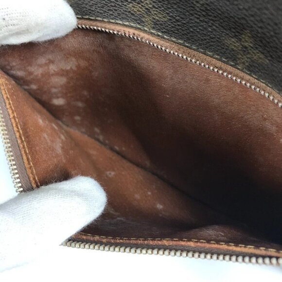 LOUIS VUITTON Monogram Saxophone Clutch bag with strap Brown - Picture 7 of 15